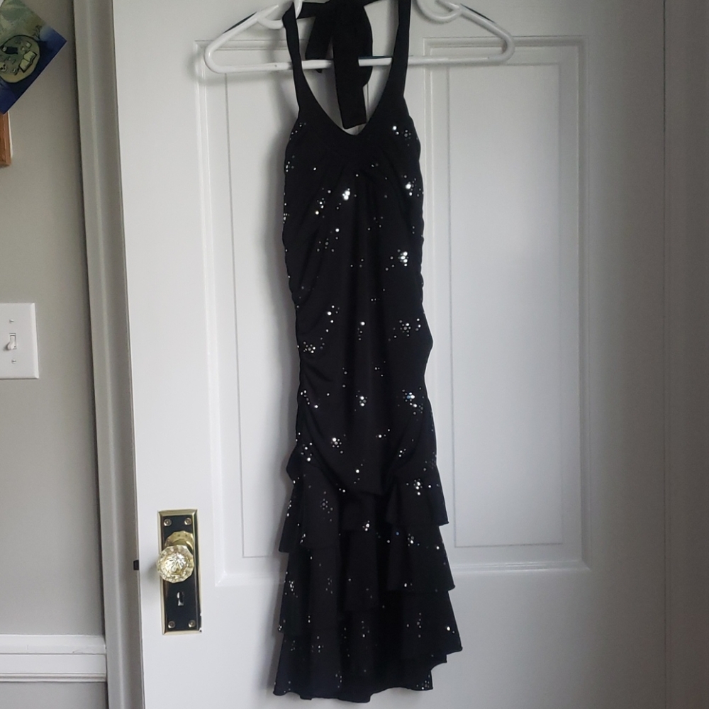 Little black halter dress
